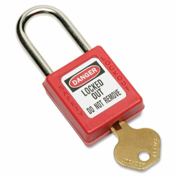 Clean All 534001 Lockout Tagout Padlocks - 1 Keyed Different  Red CL3762275